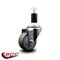 Service Caster 3'' Gray Poly Wheel Swivel 1-3/8'' Expanding Stem Caster SCC-EX20S314-PPUB-138 - alternate 3